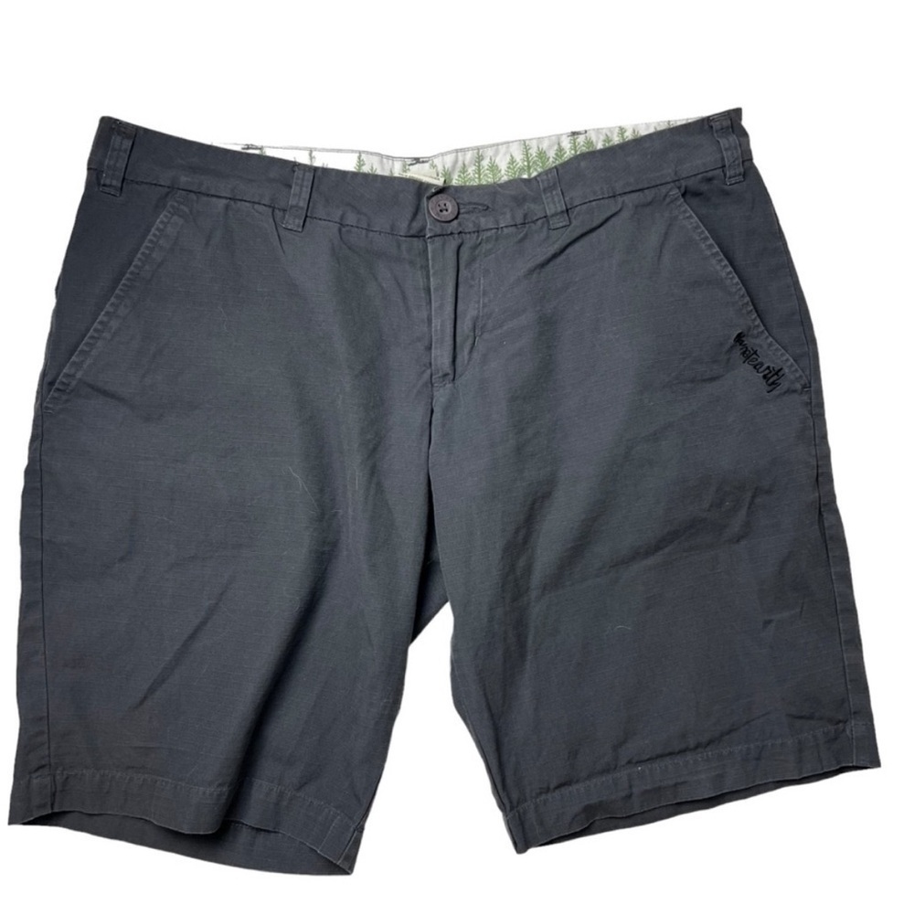 Planet Earth Shorts Womens 11 Charcoal Grey Skateboarding Low Rise Y2K Vintage